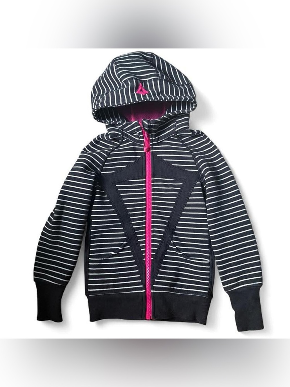 Vintage Ivivva by Lululemon Scuba Hoodie Parallel Stripe